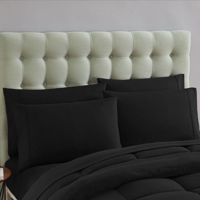 Sweet Home Collection All Season Bed-in-A-Bag 5pc/7pc Solid Color Comforter & Sheet Set Ultra Soft Bedding by Sweet Home Collection