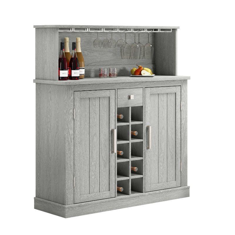 47" Wood Granite Pattern Cabinet - Festivo