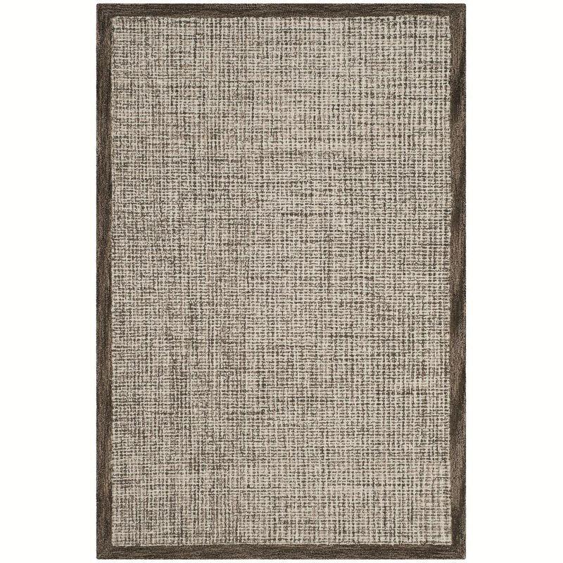 Abstract ABT220 Handmade Indoor Area Rug - Brown/Ivory - 4'x6' - Safavieh