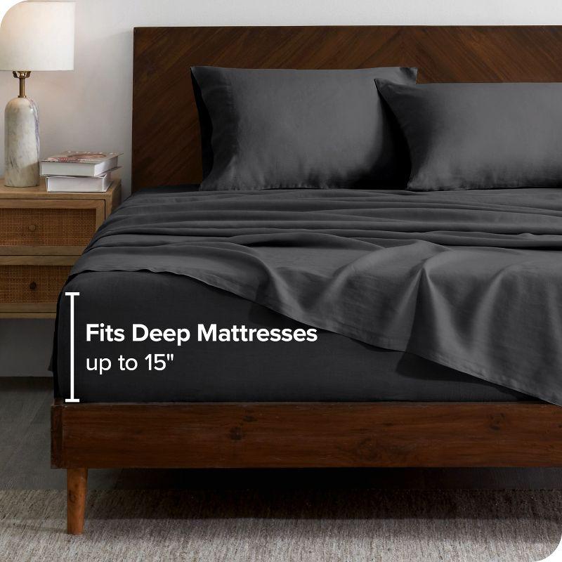 Bare Home 100% Linen Sheet Set
