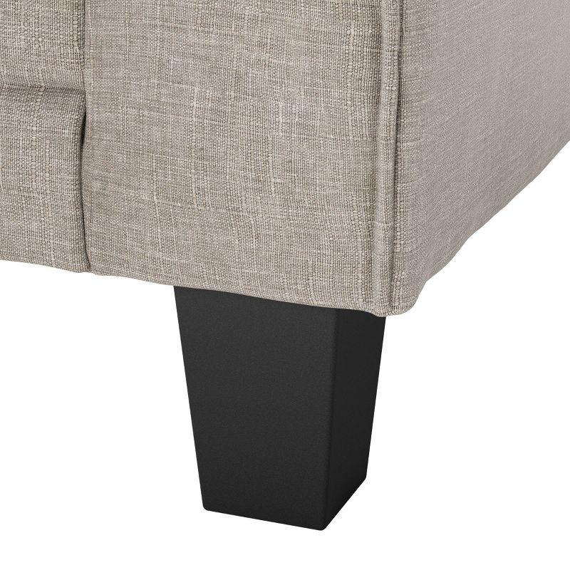 Serta Copenhagen 78" Rolled Arm Sofa, Easy Care Fabric, Soft Pillow Back, Pocket Coil Seat Cushions