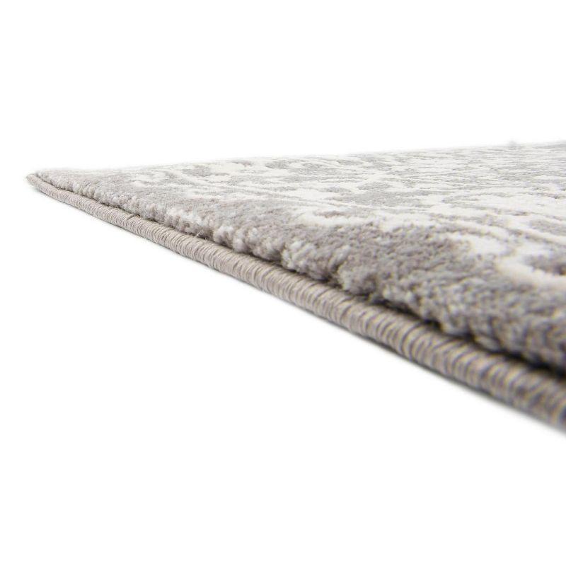 Unique Loom New Classical Collection Area Rug - Olympia (8'  Square Light Gray/Ivory)