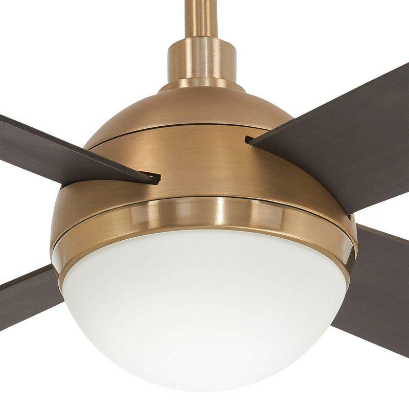 54" 4 - Blade LED Standard Ceiling Fan with Remote Control and Light Kit Included