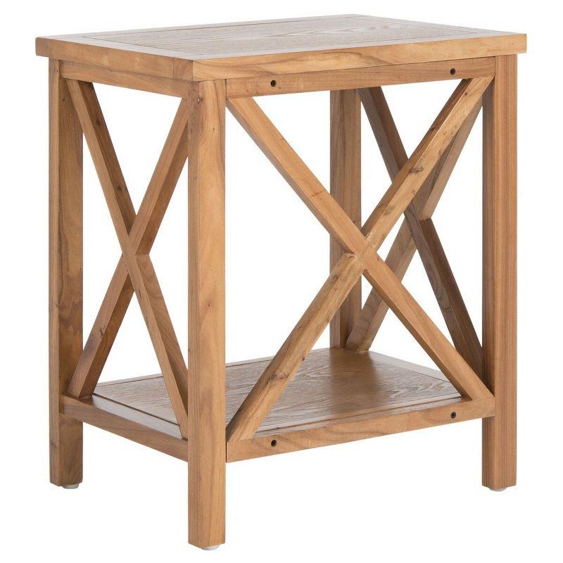 Candace End Table - Oak - Safavieh.