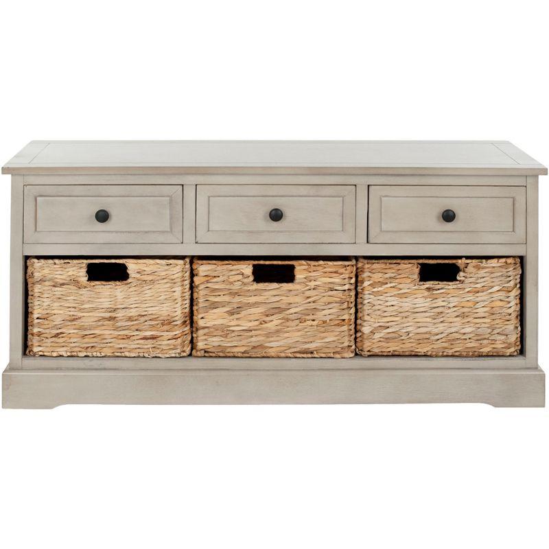 Adayla Solid Wood Drawers Storage Bench