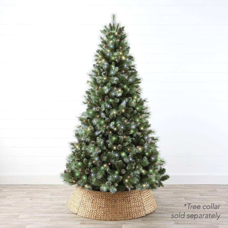 Best Choice Products 6ft Pre-Lit Frosted Scotch Pine Christmas Tree w/ 946 Branch Tips, 250 2-in-1 LED Lights