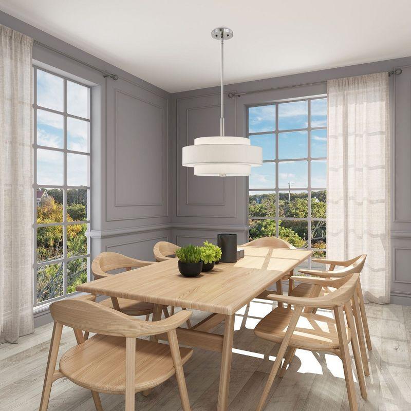 Livex Lighting Meridian 4 - Light Pendant in  Brushed Nickel