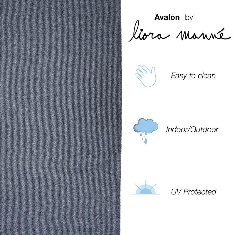 Liora Manne Avalon Texture Indoor/Outdoor Rug Navy 5' x 7'6"