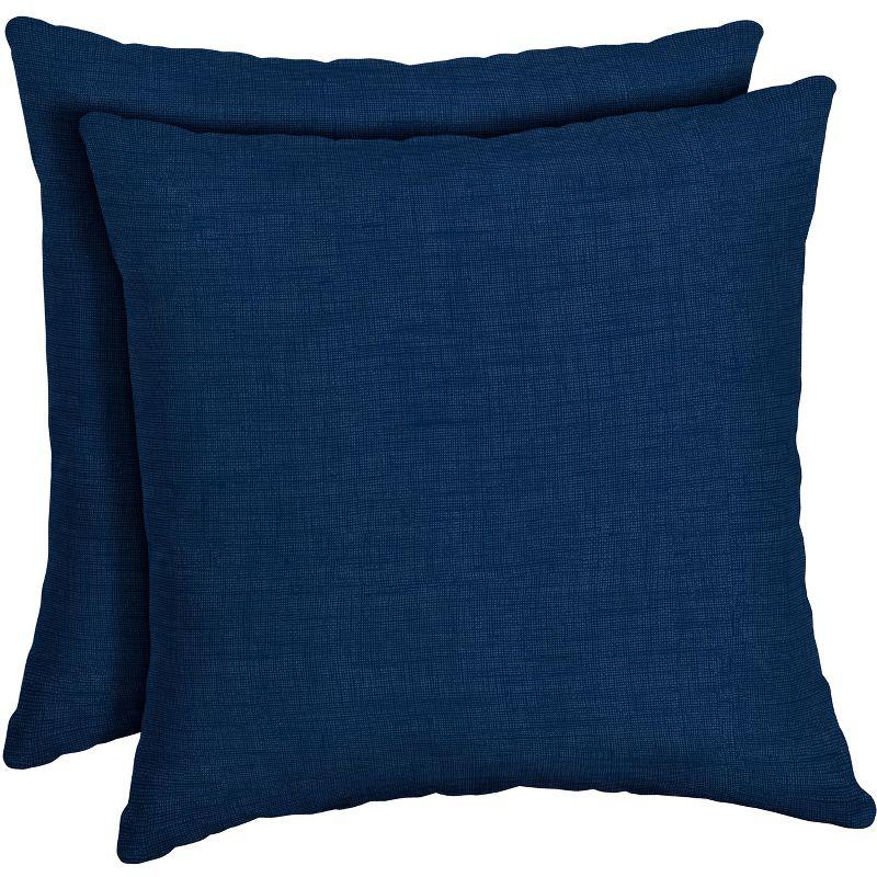 Sapphire Blue 16" Outdoor Throw Pillow Set