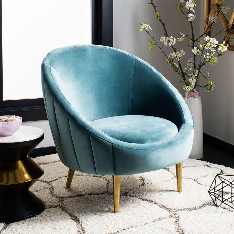 Razia Velvet Barrel Chair