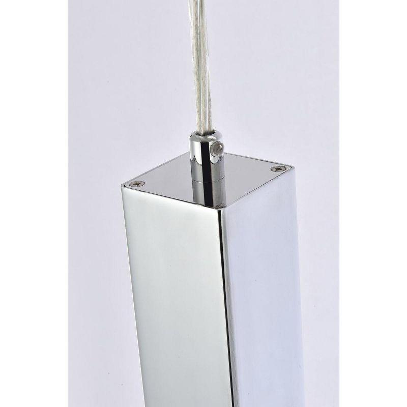 Elegant Lighting Weston 3 lights pendant in chrome