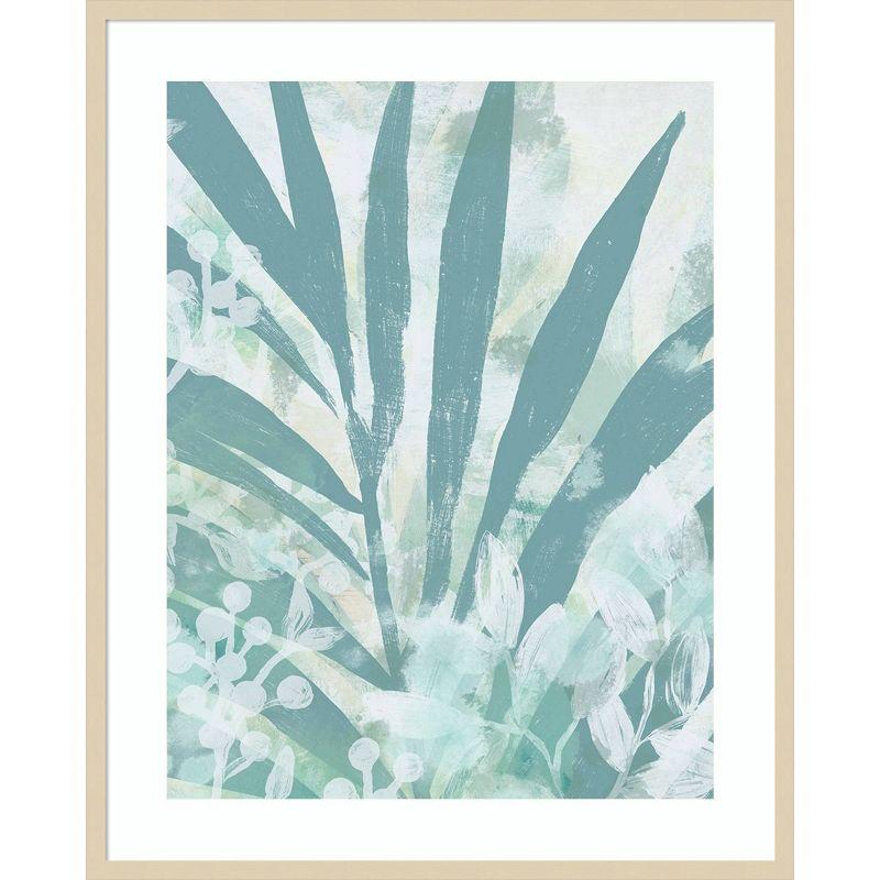 Amanti Art Aqua Palms II by June Erica Vess Framed Wall Art Print