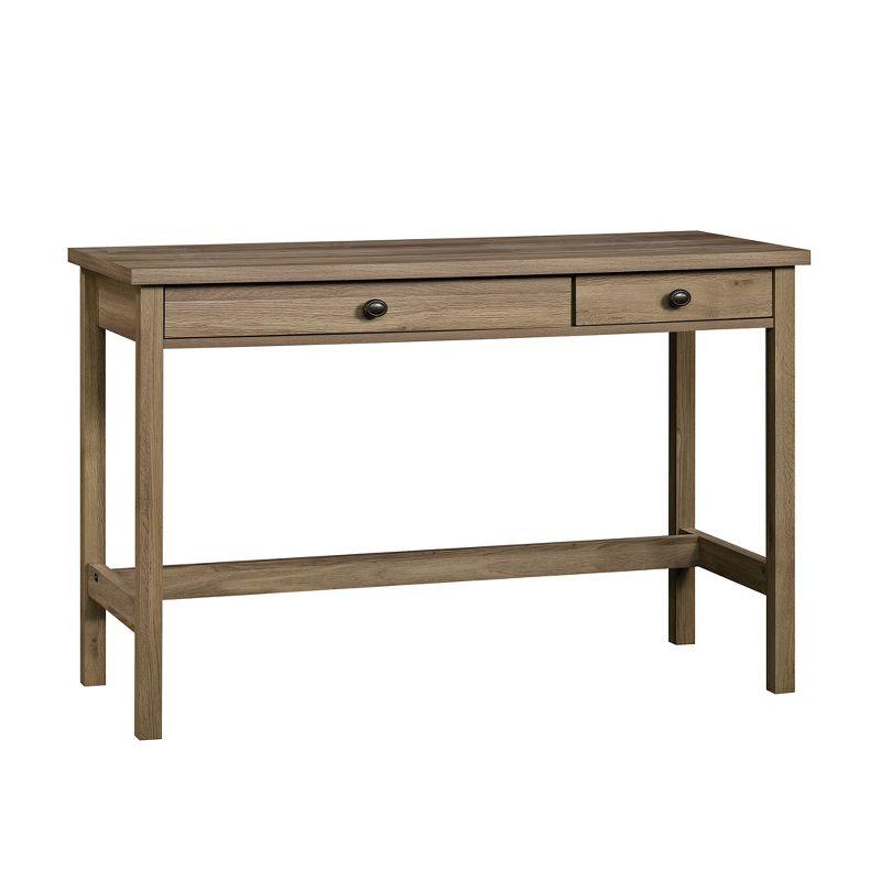 Salt Oak Finish Wood Writing Desk with Two Drawers