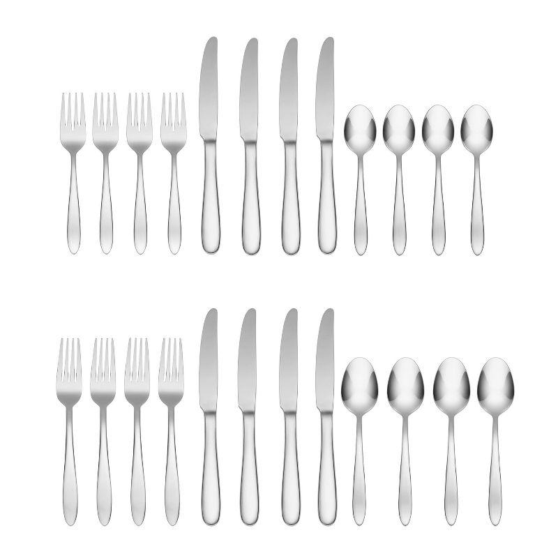 Oneida 20pc Stainless Steel Mooncrest Flatware Set