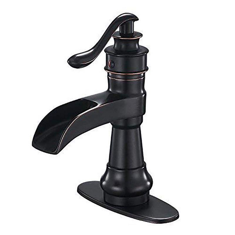 BWE Single Hole Single-Handle Low-Arc Bathroom Faucet