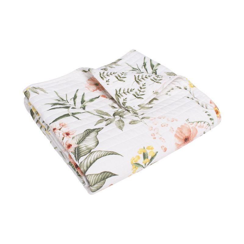 Viviana Floral Quilted Throw - Levtex Home