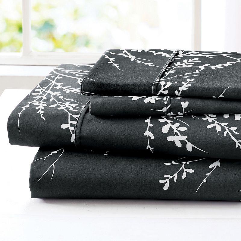 Collections Etc 4pc Foliage Sheet Set