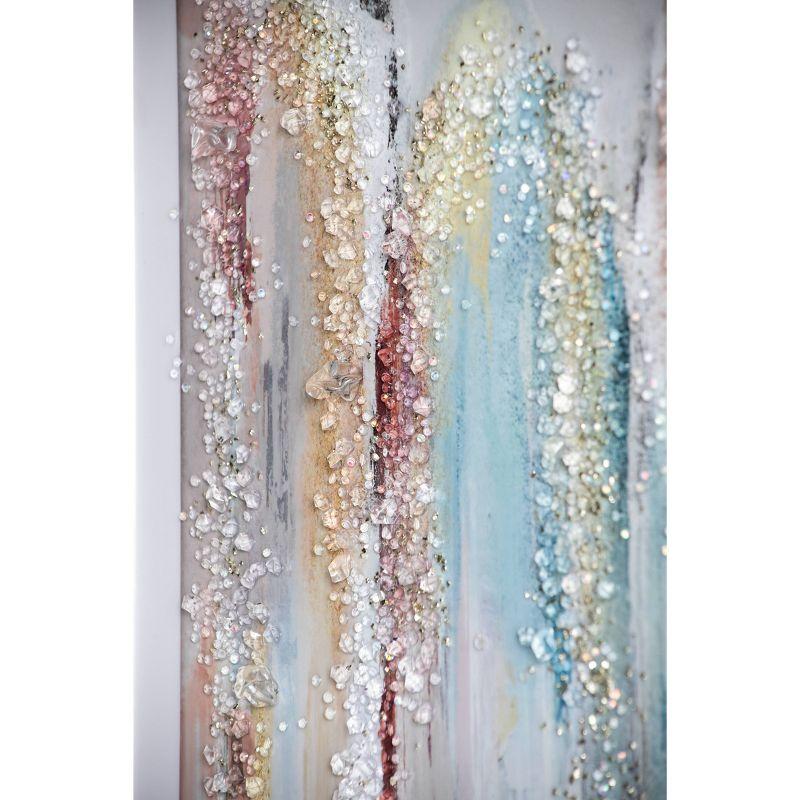 Jennings Crystal Mirror Framed Wall Art - Set Of 2 - 23.5" X 35.5" - Multicolor