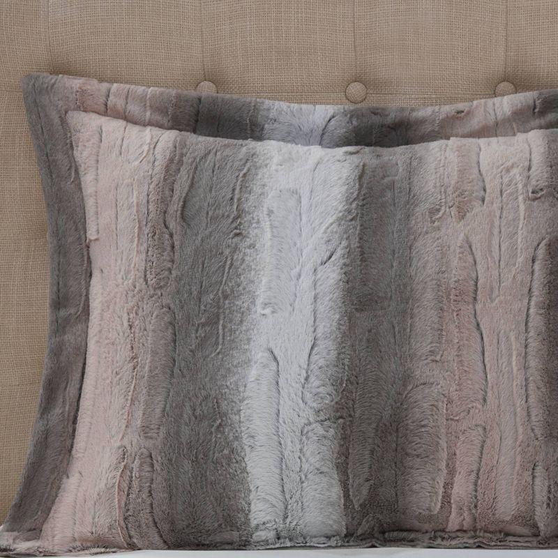 Madison Park Zuri Faux Fur Comforter Set