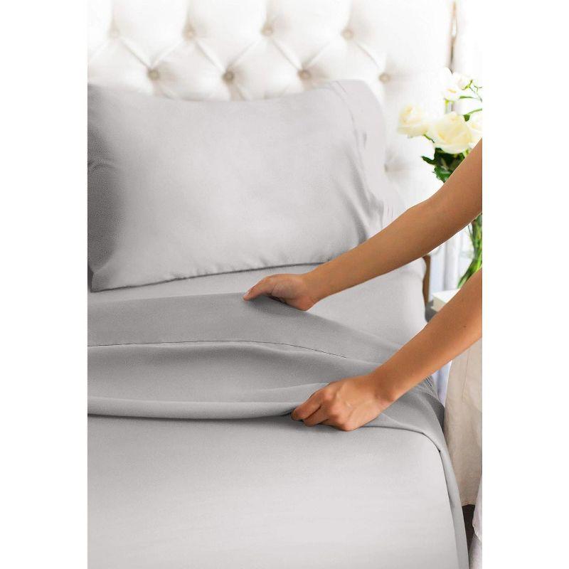 4 Piece 100% Cotton 400 Thread Count Sheet Set - CGK Linens