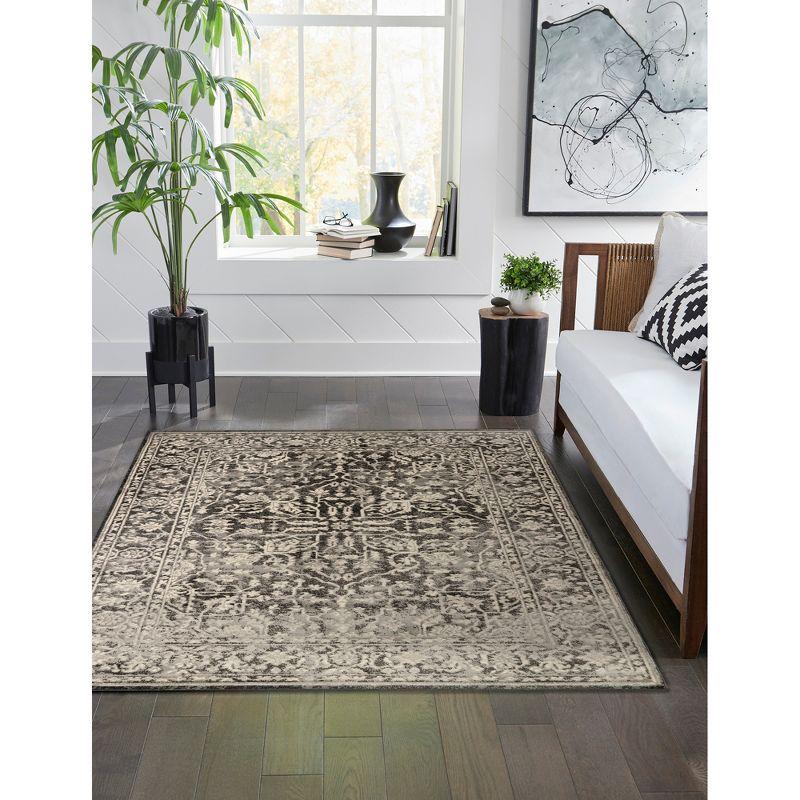 Liora Manne Soho Heriz Indoor Rug Black 5'3" x 7'6"
