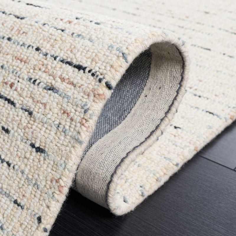 Abstract ABT468 Handmade Indoor Area Rug - Ivory/Blue - 4'x6' - Safavieh