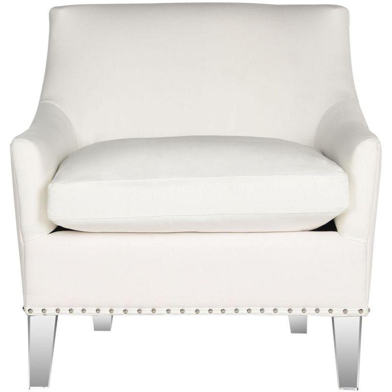Burbank Acrylic Club Chair - MCR4214 - White/Clear - Safavieh