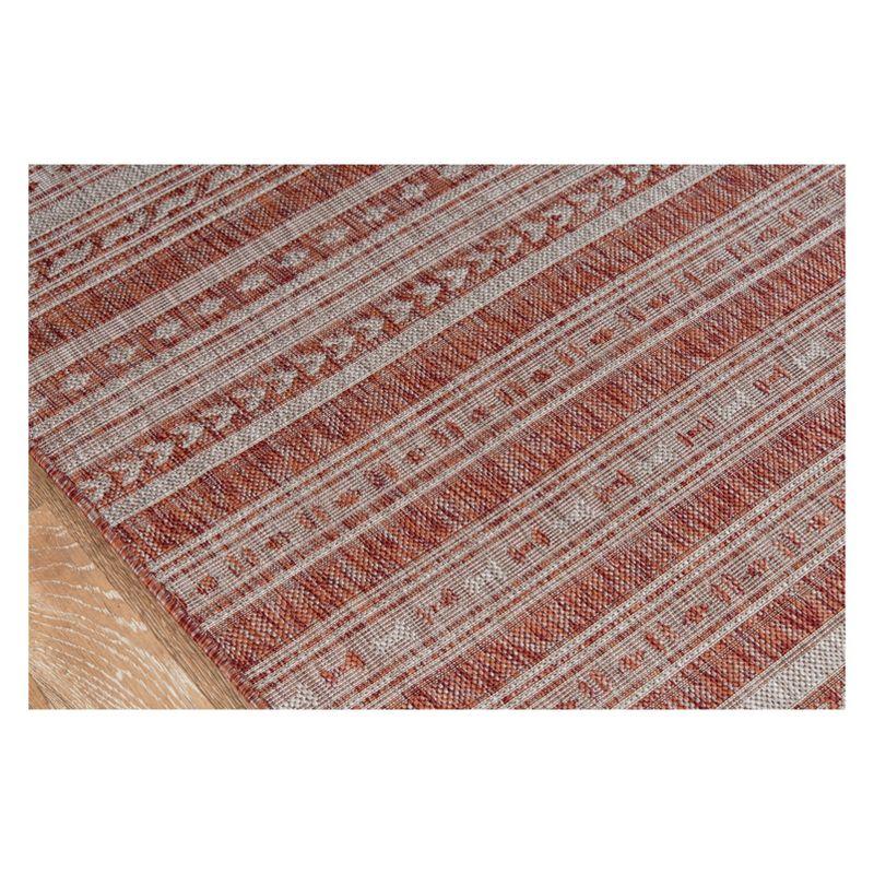 Tuscany Geometric Copper Indoor / Outdoor Area Rug