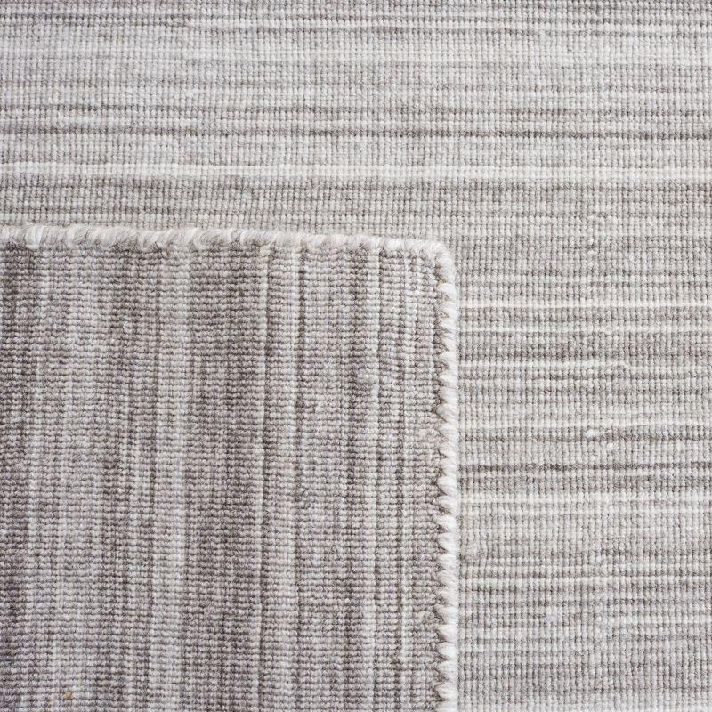 Handwoven Silver Flat Woven Kilim Area Rug