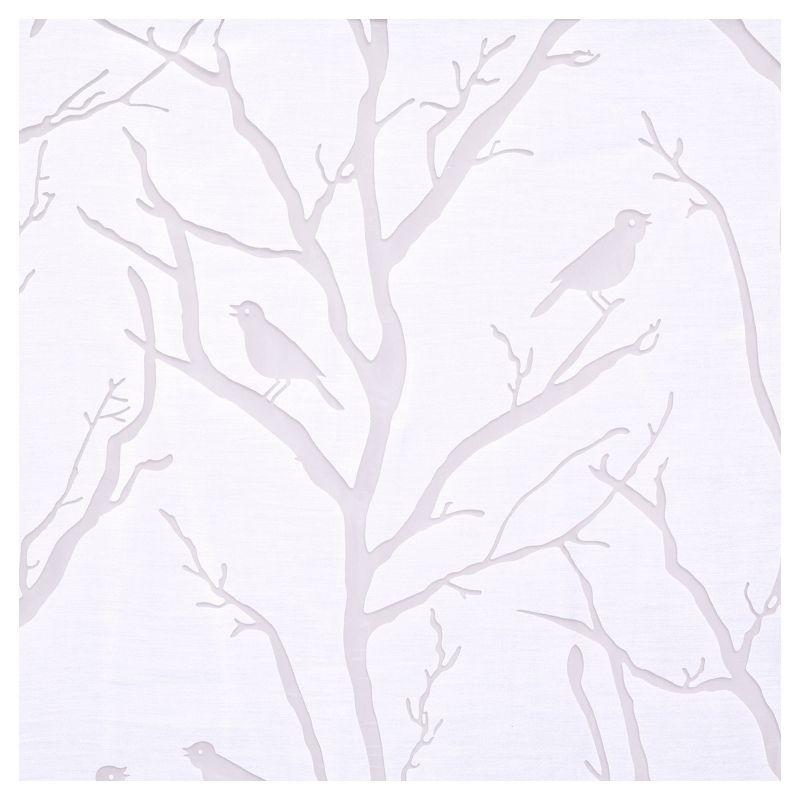 Madison Park Averil Grommet Top Sheer Bird on Branches Burnout Window Curtain
