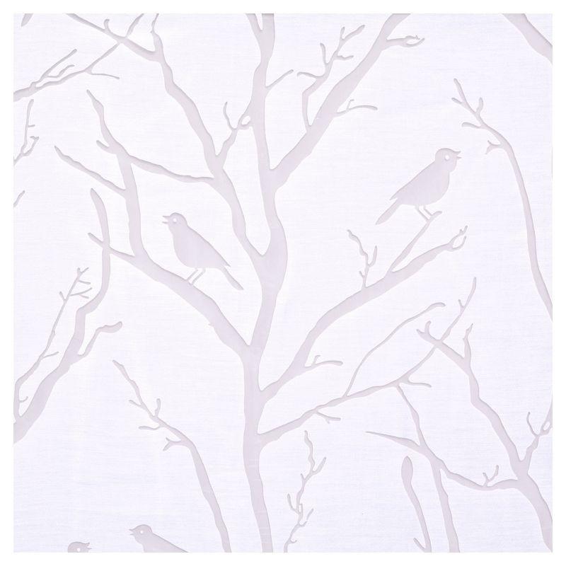 Averil Grommet Top Sheer Bird on Branches Burnout Window Curtain