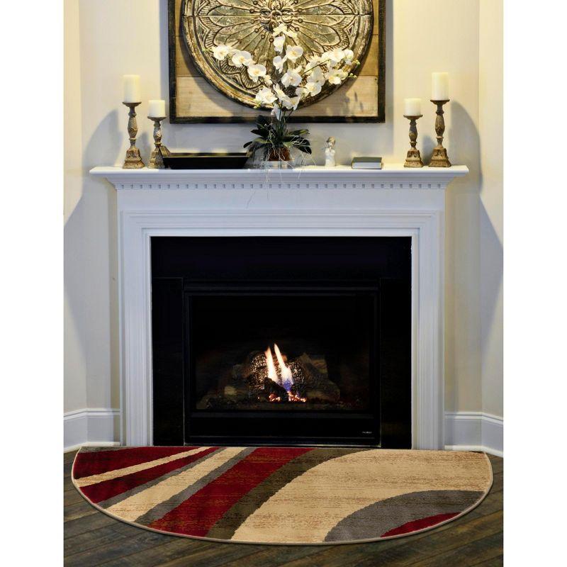 Unique Loom Ivetta Abstract Beige Area Rug