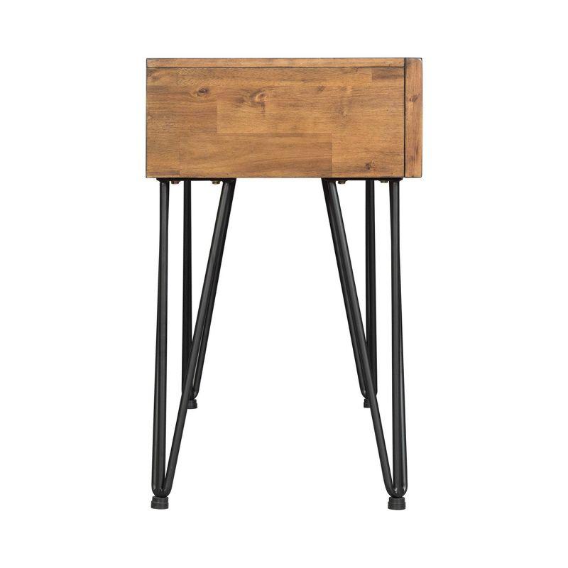 Tanner Sofa Table Light Walnut - Picket House Furnishings: Storage, Hairpin Legs, Apothecary Drawers