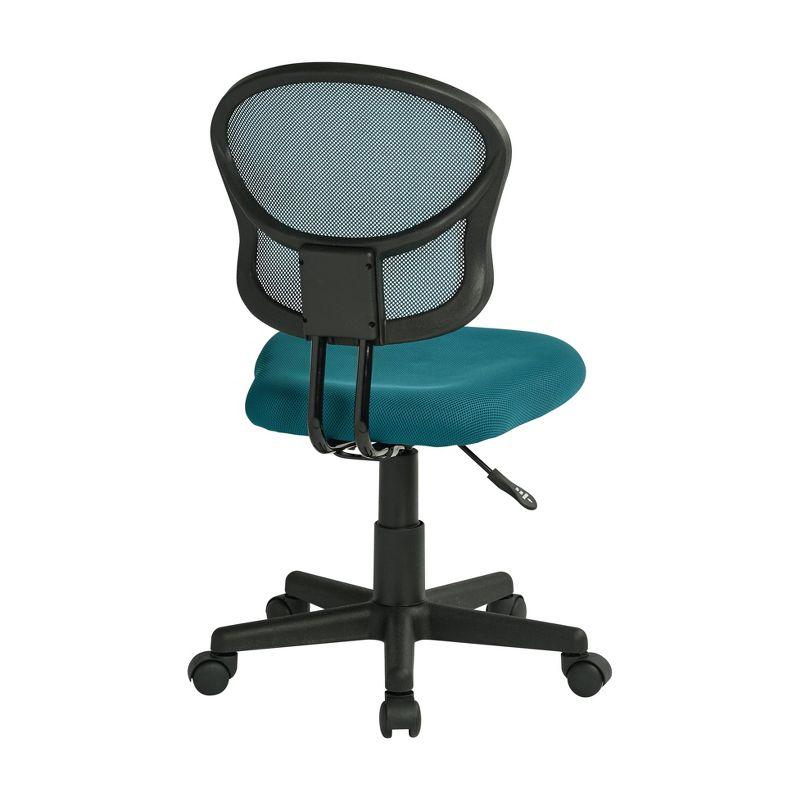 Mesh Task Chair Blue - OSP Home Furnishings: Swivel, Lumbar Support, Adjustable Height