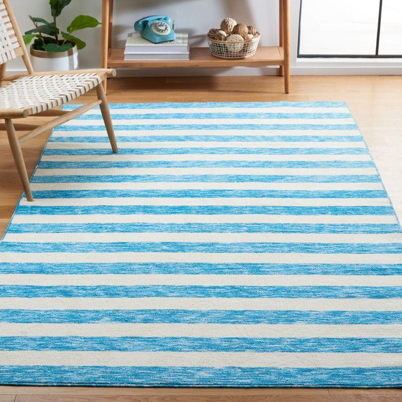 Easy Care ECR115 Power Loomed Machine Washable Indoor Area Rug - Blue/Ivory - 6'x9' - Safavieh