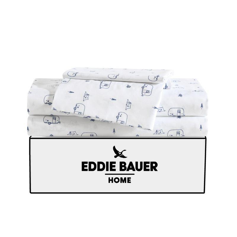 Eddie Bauer Travel Trailer Blue Full Sheet Set