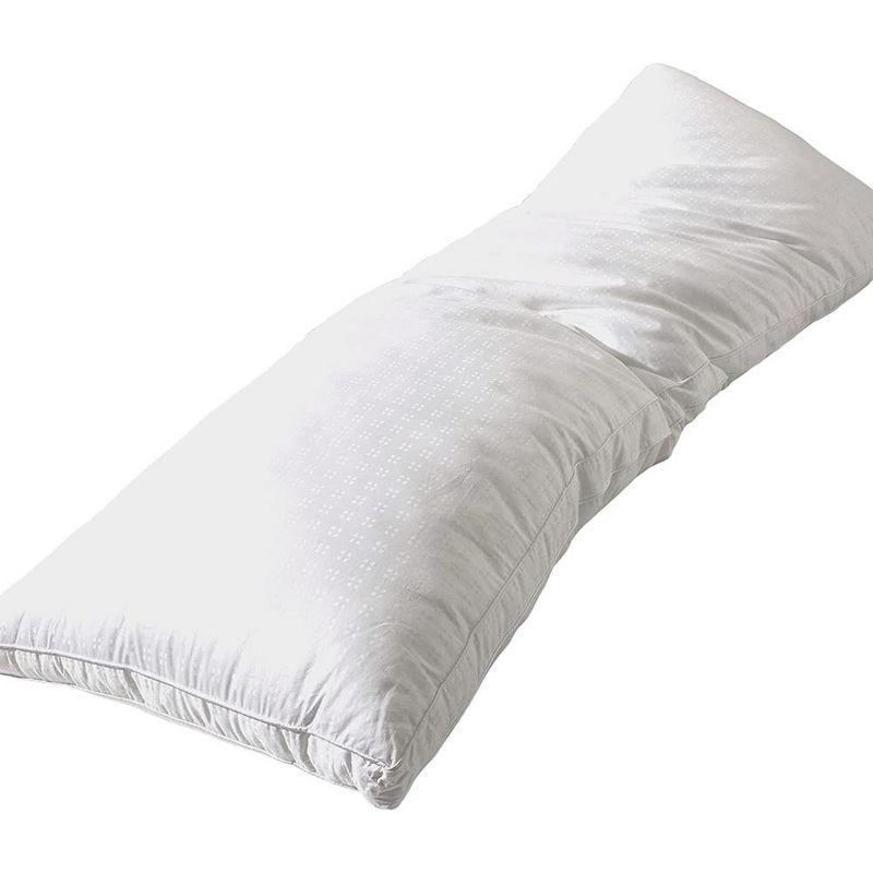 Maxi White Hypoallergenic Polyester Body Pillow