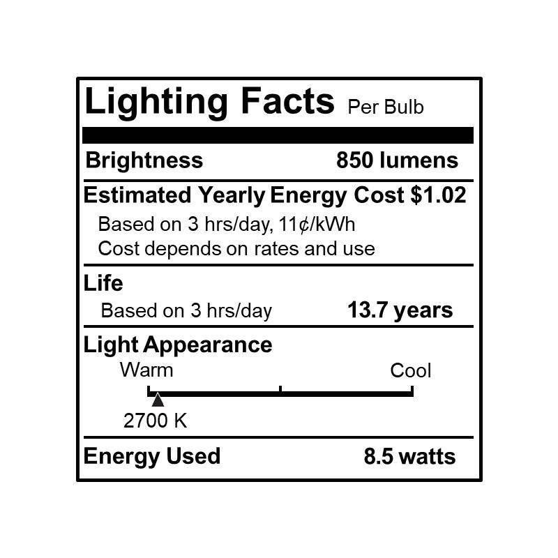 ST18 LED Filament Bulb (Set of 2) - Clear Glass / E26 / 8.5Watt