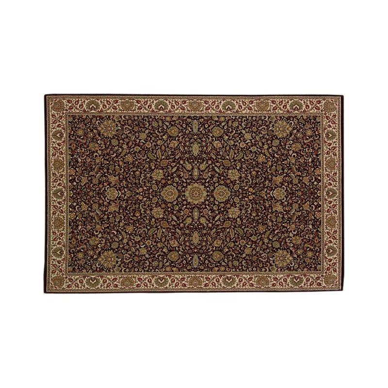 Ivory Hand-knotted Rectangular Oriental Synthetic Rug