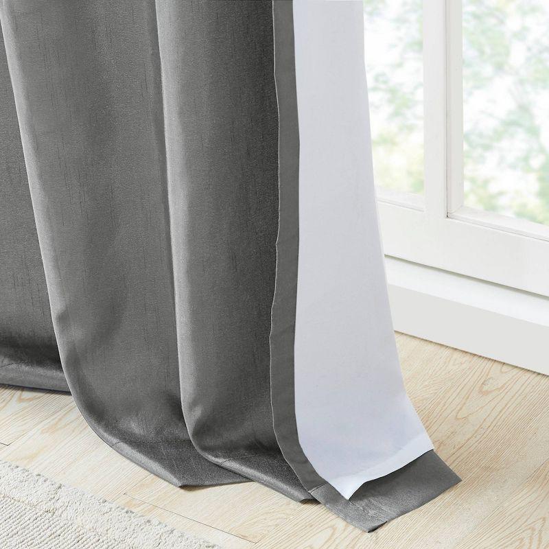 Madison Park Serene Embroidered Single Curtain Panel