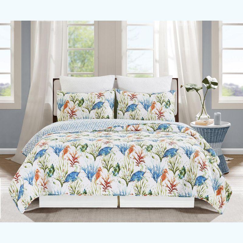 C&F Home 66" x 88" Coastal Haven Twin 2-Piece Cotton Bed Quilt Set