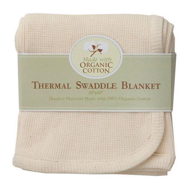 TL Care Organic Cotton Thermal Swaddle Blanket - Natural