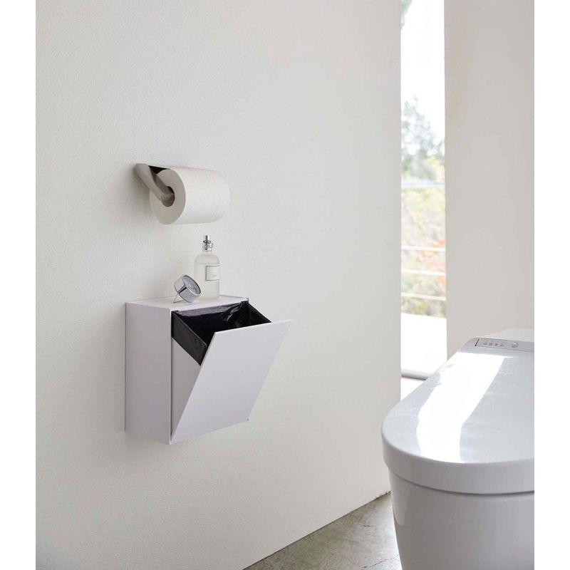 Tower Yamazaki Home Wall Mounted Storage Or Trash Bin, Small Wastebasket