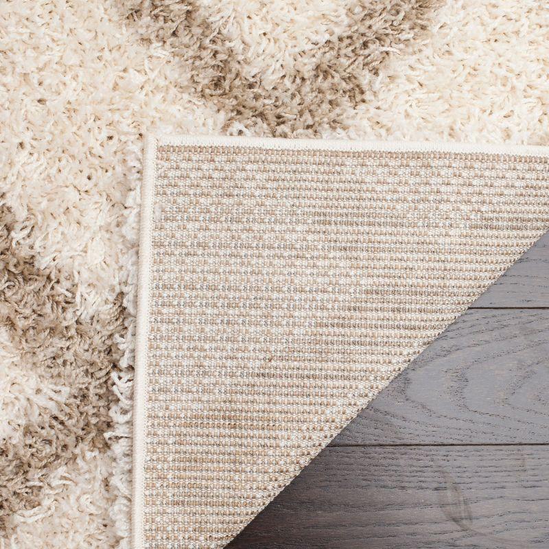 Dallas Shag SGD258 Power Loomed Indoor Area Rug - Ivory/Beige - 5'1"x7'6" - Safavieh.