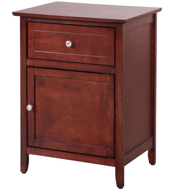 Lzzy Modern Classic Cherry 1-Drawer Nightstand