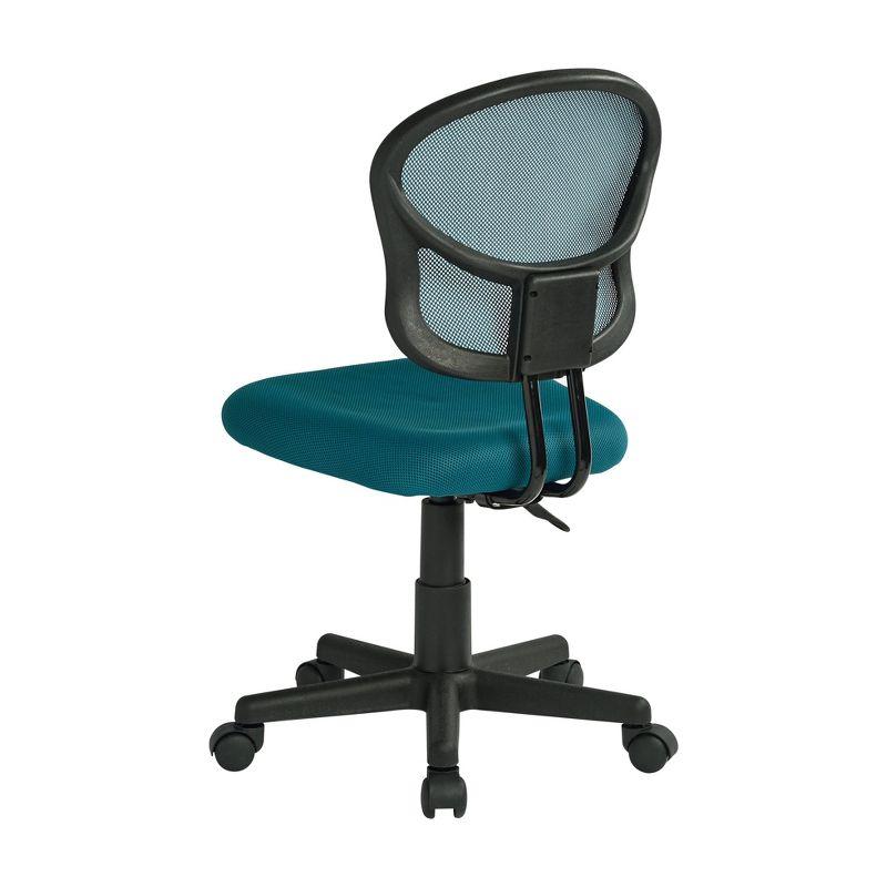 Mesh Task Chair Blue - OSP Home Furnishings: Swivel, Lumbar Support, Adjustable Height