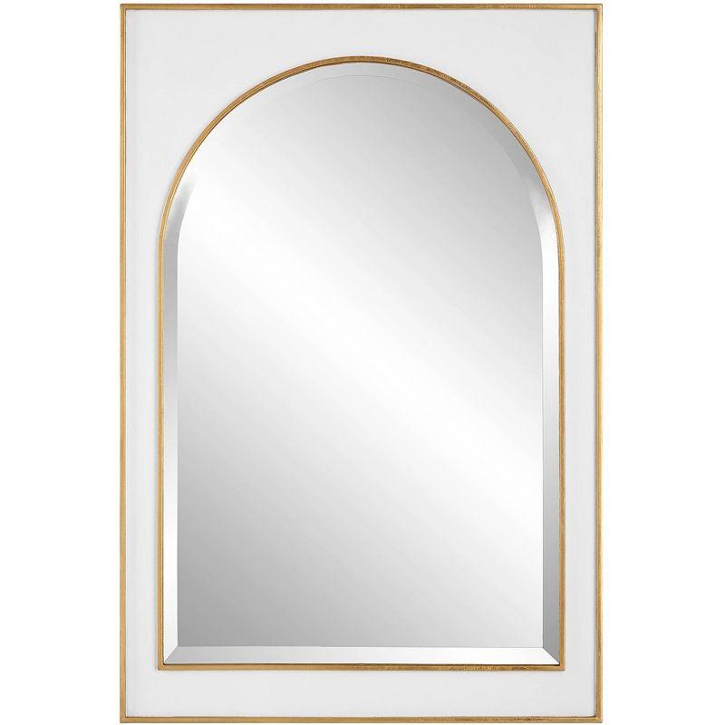 Uttermost Crisanta Antiqued Gold Leaf 25" x 37 1/2" Wall Mirror