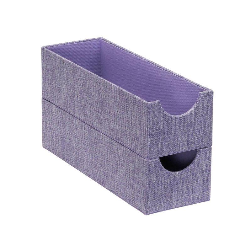 Household Essentials Set of 2 Narrow Drawer Trays Iris Heather