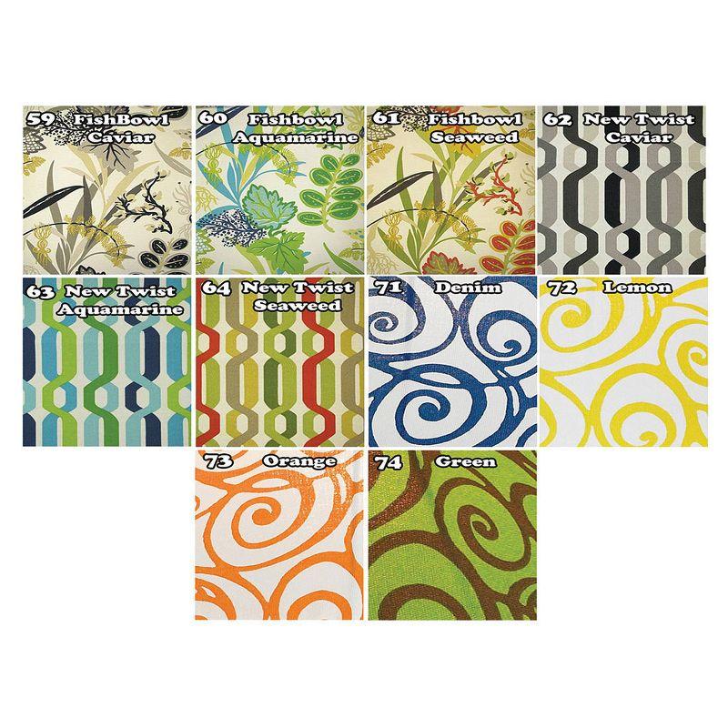 Patio Living Concepts Coronado 58 Floor Lamp 62270 with 2 black body and New Twist Caviar outdoor fabric shade