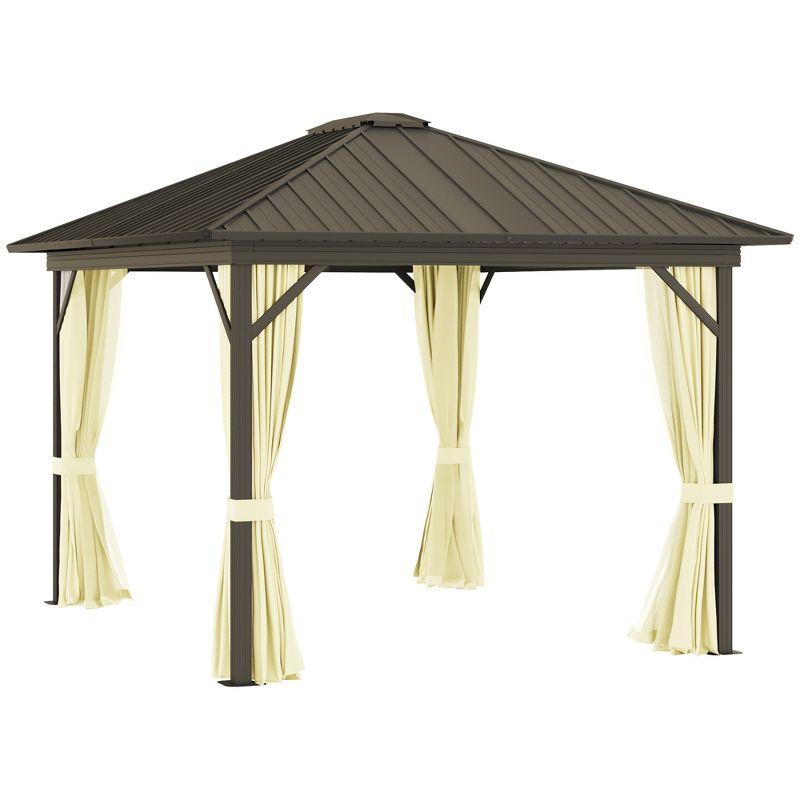 11.9 Ft. W x 9.8 Ft. D Metal Patio Gazebo